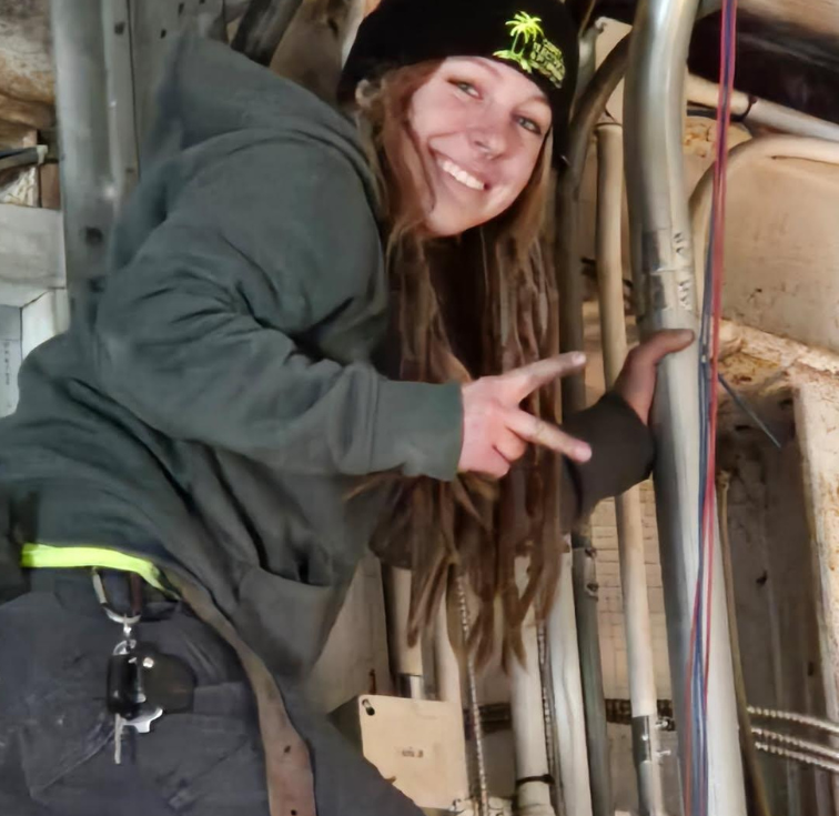 Worker looking at camera at jobsite