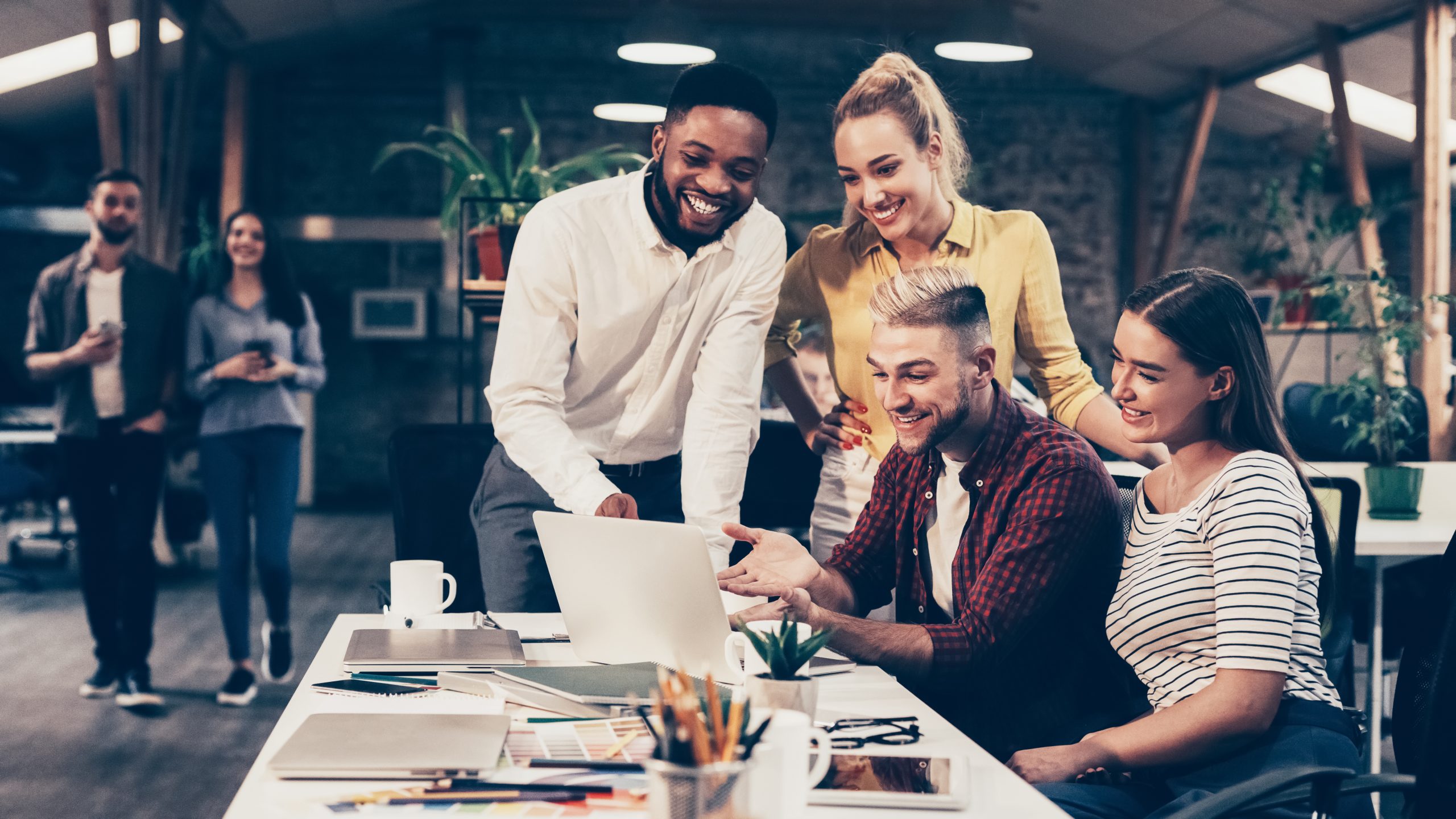 people in an office
